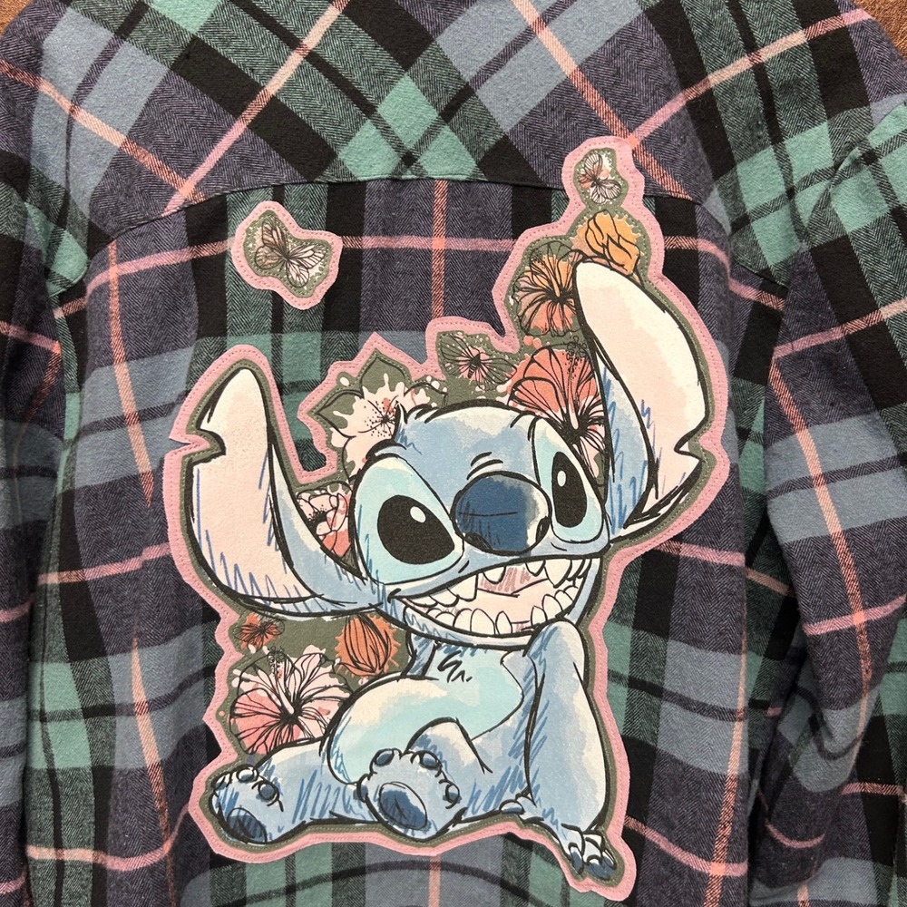 Disney Stitch Upcycled Unique Rare Handmade Disneyland Mickey Mouse Unisex XL - Picture 2 of 6